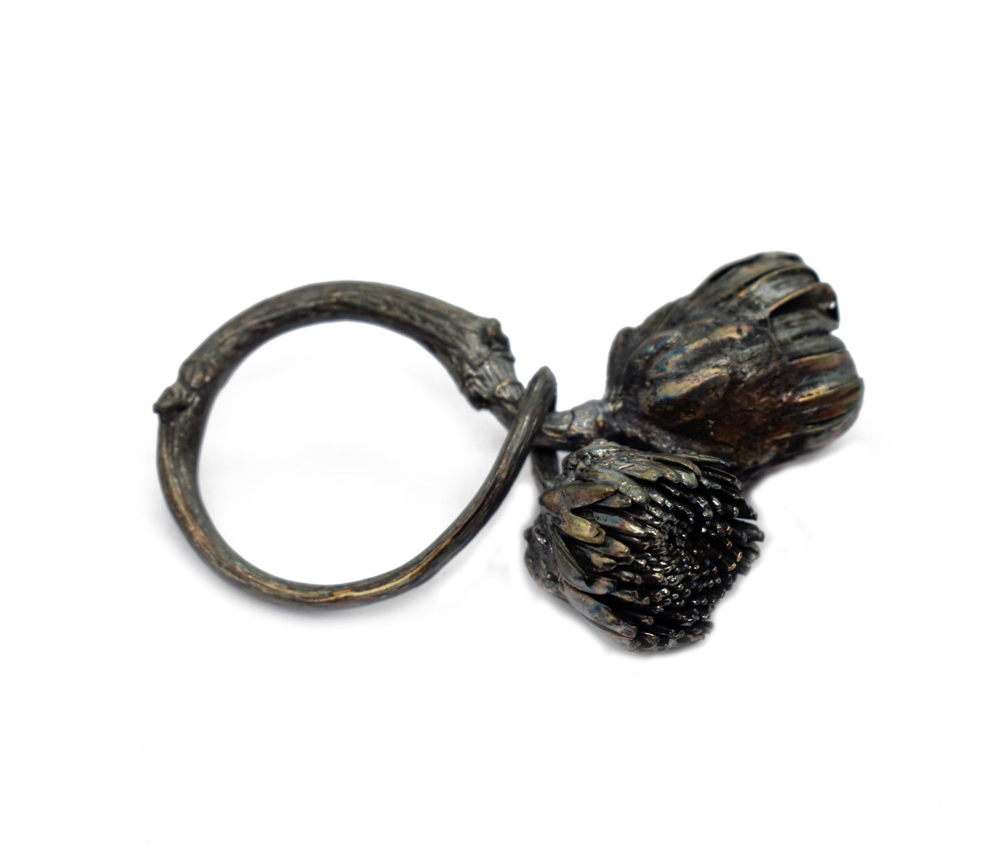 Chrysanthemum & Vine Branch Ring