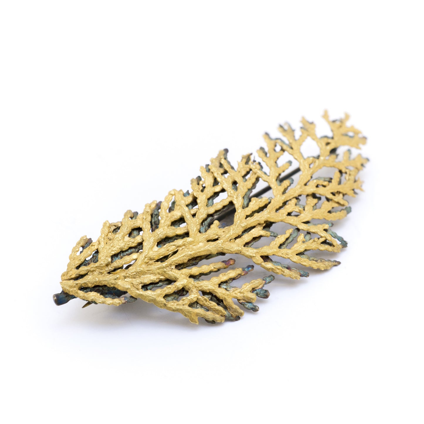 Thuja Leaf Brooch - sifisjewellery Chaniajewellery Flowerjewellery Chania Flowerjewelery Flowersproducts