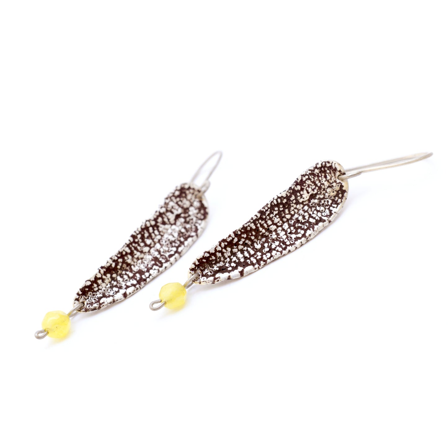 Salvia Leaf Earrings - sifisjewellery Chaniajewellery Flowerjewellery Chania Flowerjewelery Flowersproducts