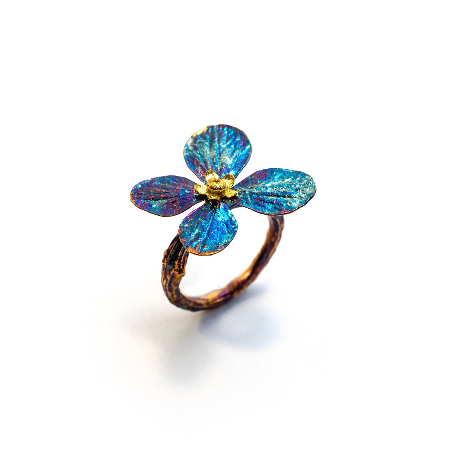 Hydrangea & Vine Branch Ring