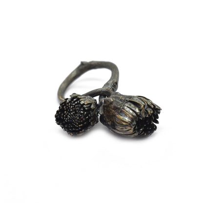 Chrysanthemum & Vine Branch Ring