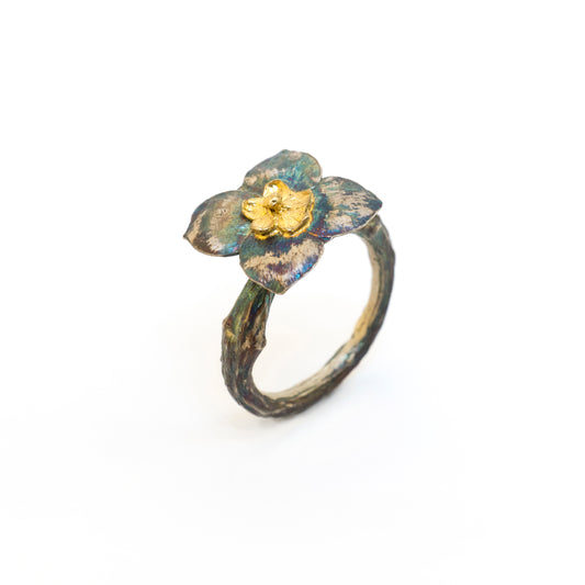 Kalanchoe & Vine Branch Ring